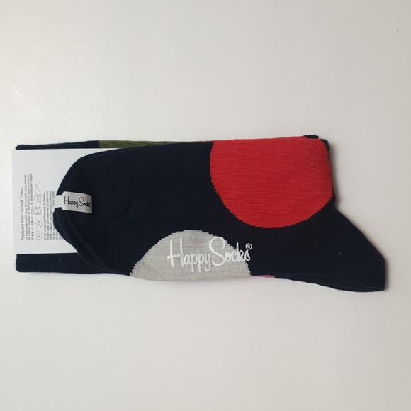 Happy Socks Women Socks EU 36-40, US 5.5 - 9.5 Brand New Combed Cotton #49 - Picture 3 of 4